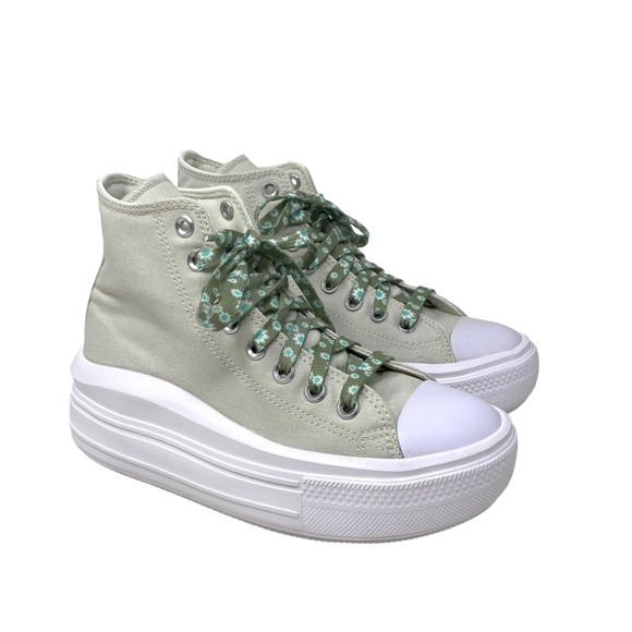 Converse Chuck Taylor Move Platform High Gray Women Canvas Size Sneakers A00838C - Picture 7 of 9